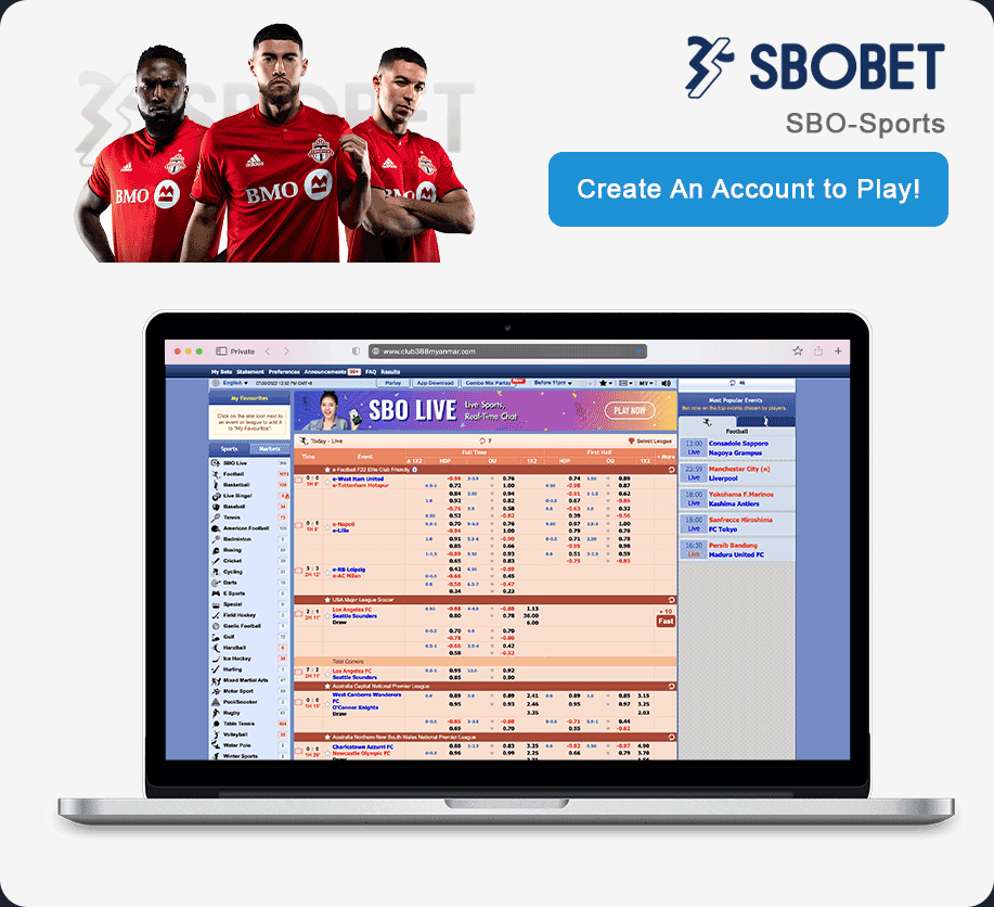 SBOBET Online Betting Myanmar